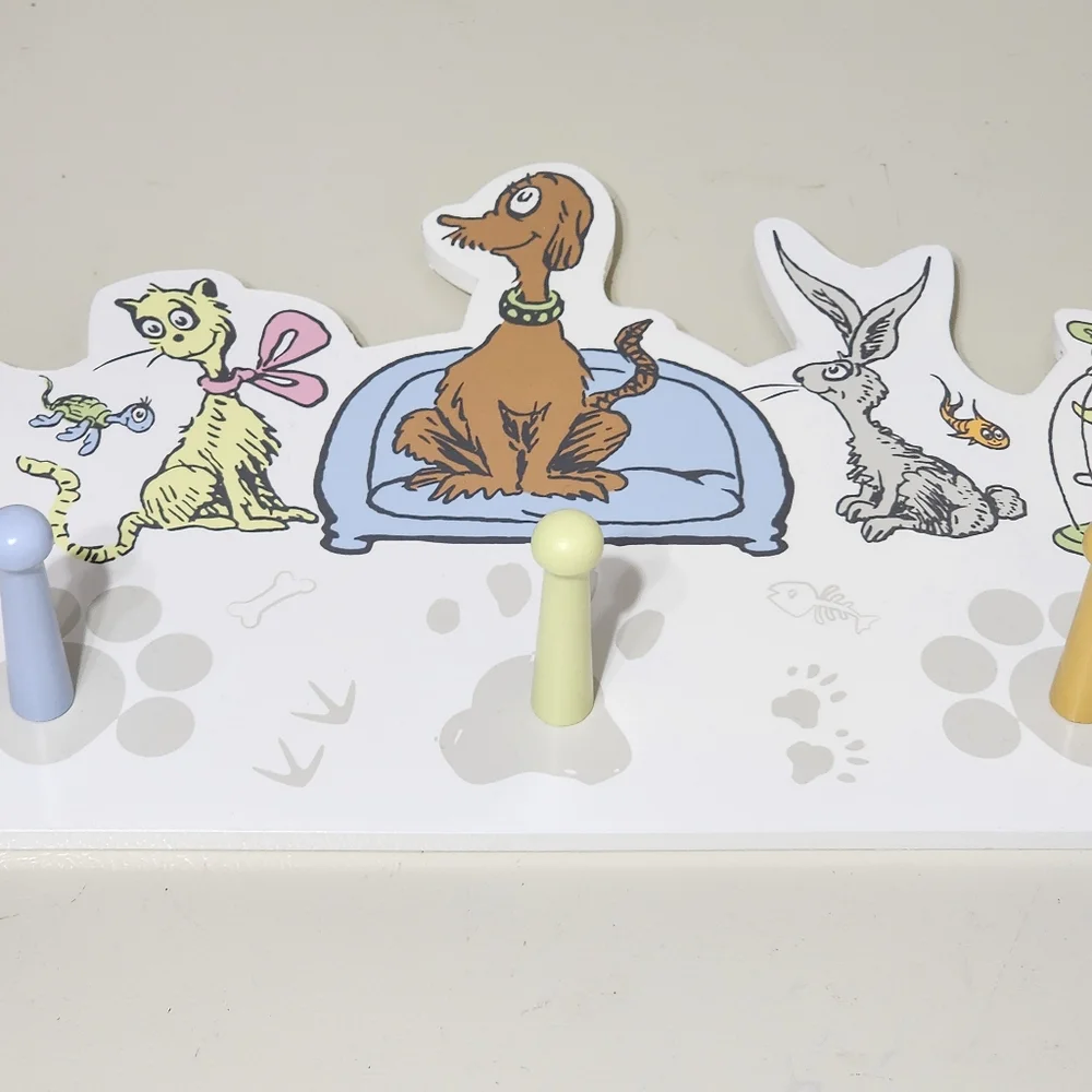 Trend Lab Dr. Seuss What Pet Should I Get Hanging Wall Hook Nursery Room Decor